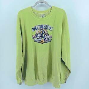 Vintage thrashed Biketoberfest Daytona Beach crewneck sweatshirt sz 2XL